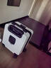 琮达行李箱小型可登机箱男女士儿童拉杆箱旅行箱免托运次日达密码皮箱 米白色14英寸20x30x40【带杯架+手机支架】 14英寸 高配3节拉杆出差旅游大容量可上飞机登机箱 实拍图