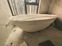 九牧（JOMOO）卫浴人造石浴缸家用成人独立式薄边洗澡泡澡池深泡椭圆形浴池缸 1.7m椭圆人造石浴缸YC12617预售 实拍图