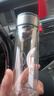 【京东物流配送】高硼硅双层玻璃杯大容量泡茶杯水杯子茶水分离杯 【双层加厚】茶杯350ml1只 实拍图