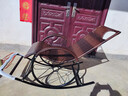忆琳居藤椅摇椅躺椅大人摇摇椅躺椅阳台家用休闲藤编老人逍遥椅子摇摇椅 升级款双轮-红棕+随机坐垫 实拍图