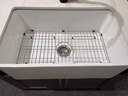 hansgerho美式陶瓷水槽抗菌厨房洗菜盆大单槽双槽开放式大尺寸洗碗池 条纹单槽36寸【阶梯款】 实拍图