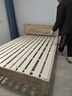 意米之恋橡胶木实木床大板床1.5m*2m床+10cm椰棕床垫包安装 DBA-04 (套装) 实拍图