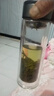 【京东物流配送】高硼硅双层玻璃杯大容量泡茶杯水杯子茶水分离杯 【双层加厚】茶杯350ml1只 实拍图