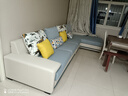 全友家居现代简约家用大户型贵妃转角沙发客厅实木架布艺沙发政府补贴 实拍图