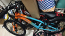 凤凰山地自行车男女变速山地车碟刹青少年儿童自行车学生单车 星际 橙蓝【变速+辐条轮】 22寸【适合130-170cm】 实拍图