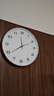京东京造 木语系列挂钟 钟表挂墙时钟客厅电子钟30cm摩卡棕 实拍图