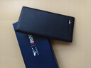 七匹狼（SEPTWOLVES）钱包男士长款真皮2026新款超薄头层牛皮拉链钱夹爸爸皮夹手包卡包 超薄黑金属狼标3A3071032-01 实拍图
