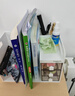 齐心多功能组合收纳书立架桌面收纳盒抽屉书立笔筒三合一置物器学生办公用品资料书本书档哑光白B2241 实拍图