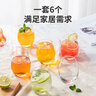 炊大皇玻璃矮杯套装家用水杯酒杯果汁杯耐高温早餐牛奶杯320ml六只装 实拍图