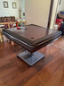 鸿胜【全国多仓快至次日达】麻将机全自动麻将桌低音双折叠餐桌家两用 S5.【要烤火选】取暖低音-皎月灰 实拍图