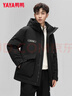 鸭鸭（YAYA）王一博同款羽绒服男士短款2025年冬季新款青少年休闲防寒保暖外套 黑色YE3B706712D 2XL 实拍图