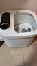 美的（Midea）泡脚桶足浴盆加热保暖自动按摩洗脚盆暖脚高深桶泡小腿可拆洗年货生日礼物送男女友MK-AJ0202 实拍图