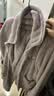 浪莎睡衣女秋冬珊瑚绒款加绒加厚冬季女士2026年新款法兰绒家居服套装 浅紫白条绣花 L （建议100-120斤） 实拍图