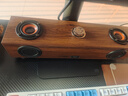 爱国者T352电脑音响 桌面音箱 家用有线USB台式笔记本电脑长条木质低音炮双振膜多媒体扬声器复古风 实拍图