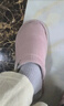 回力日系柔软情侣棉拖秋冬家居室内保暖棉鞋女款HL0006粉色38-39码 实拍图