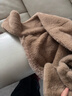 笙格儿帽子围巾一体秋冬季保暖毛绒帽加厚仿兔毛可爱学生护耳帽子冬天女 卡其色 均码 实拍图