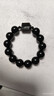 普陀山乌金黑曜石手串男补水事业护身男女情侣手串护身符生日礼物 实拍图