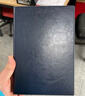 得力（deli）可定制皮面本25K160张笔记本加厚商务日记本会议记事本子办公用品3186蓝色 实拍图