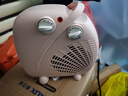奥克斯（AUX）暖风机取暖器办公室电暖气家用节能台式电暖器热风机200A2 香槟色-双温控【升级2.2米加长加粗线】 实拍图