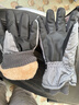 目丸保暖手套男女户外冬天骑行防寒风加绒厚触屏女防水冬季棉滑雪手套 9#深灰色 深度暖手套-男款 实拍图
