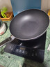 美的（Midea）不粘炒锅家用平底锅电磁炉专用麦饭石炒菜锅煎锅燃气灶明火通用 雾紫灰丨内径 28cm 实拍图