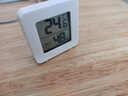 温湿度计婴儿房室内家用车内电子温湿度计迷你便携高精度传感器可壁挂 智能温湿度计-白色小巧*1 实拍图