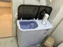 奥克斯（AUX）洗衣机半自动家用双缸双桶大容量小型租房宿舍波轮双杠强力去污省水电 【国补】13公斤【洗8+脱5+终身联保】黑色 实拍图