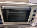 柏翠（petrus）电烤箱家用38升大容量独立控温多功能烤地瓜热风发酵可拆层架PE5400YE  实拍图