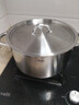 菲仕乐 凡睦系列24厘米钢盖双柄汤锅(带屉)不锈钢双层蒸锅 实拍图