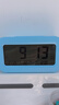 康巴丝（Compas）闹钟夜光聪明灯智能语音报时起床神器自动感光三组闹铃小闹钟儿童学生钟 2139 蓝色充电款新年礼物 实拍图