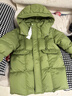 巴拉巴拉童装儿童羽绒服两件套男童女童宝宝冬装连帽外套 咖白色调00351 130 充绒量46g 实拍图