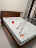 源氏木语全实木床现代简约橡木多功能主卧大床北欧风小户型卧室夜灯双人床 橡胶木胡桃色低铺1.5*2m无垫 实拍图