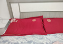 百丽丝水星家纺出品结婚四件套婚庆纯棉刺绣婚房套件大红色被套龙凤刺绣 实拍图
