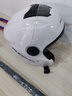 凤凰（Phoenix）新国标A类3C认证电动车摩托车头盔双镜片防雾防风保暖亮白 男女四季通用电瓶车3/4半盔冬季安全帽 实拍图