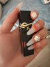 YSL圣罗兰黑管镜面爱心唇釉416口红滋润显色化妆品生日礼物送女友新年礼物 实拍图