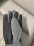 目丸保暖手套男女户外冬天骑行防寒风加绒厚触屏女防水冬季棉滑雪手套 9#深灰色 深度暖手套-男款 实拍图