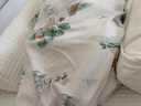全棉时代婴儿针织包巾纯棉抱被新生儿薄空调被盖毯包被 童话树屋90×90cm 实拍图