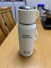 316不锈钢保温杯新款大容量高颜值学生便捷泡茶水杯吸管杯子 淡雅白-600ml-双饮提绳保温杯 实拍图