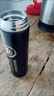 杯鑫格保温杯男女士情侣商务车载真空304不锈钢带滤网水杯子团购刻logo 商务黑500ml 实拍图