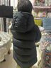 保姆鹅  【风墙】儿童羽绒服宝宝中长款护脸加厚外套保暖童装[NG2664] 炭黑 150 实拍图
