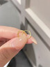 中国黄金（CHINA GOLD）光圈耳环足金时尚素圈女圆形养耳洞耳饰七夕情人节礼物送女友老婆 【今/次日达】光圈耳环 【一对】约1g 实拍图
