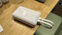 ANKER安克【3C认证可上飞机】zoloMFI认证旅行充电宝自带双线20000毫安mAh大容量移动电源30W快充苹果白 实拍图
