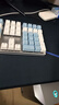 达尔优（dareu）EK815机械合金版键盘 有线键盘  电竞游戏键盘 多键无冲108键单光 女生 白色蓝色 茶轴 实拍图