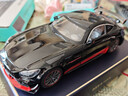 黑曼巴奔驰GTR1:18 黑武士小汽车模型小孩儿童玩具合金车模收藏摆件礼物 实拍图