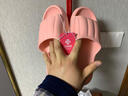 洁丽雅（Grace）居家情侣加厚拖鞋简约清新马卡龙色男女款凉拖凉拖鞋 浅粉 38/39 实拍图