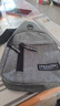 运动跑步包男休闲斜挎包手机包防泼水健身包女单肩包 灰色 实拍图