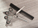 启漫理发剪刀美发剪发剪刀打薄牙剪 平剪 理发神器碎发剪刘海 专业成人儿童剪头发剪刀套装 QM01A双剪 实拍图