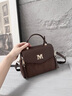 CADUNI KAISER包包女包牛皮小众剑桥包百搭手提单肩包生日礼物高级感送女友老婆 【咖啡色】实用走心 新款时尚轻奢高颜值鞋款包 实拍图