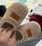 【全网爆款】儿童棉拖鞋冬季男童室内家居鞋包跟防滑软底女童棉鞋 卡其色 32.5 适合脚长20cm 实拍图