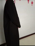 艾梵斯贝新款冬季男士毛呢大衣中长款过膝加厚呢子男款风衣外套韩版潮宽松 黑色(加棉款) M 实拍图
